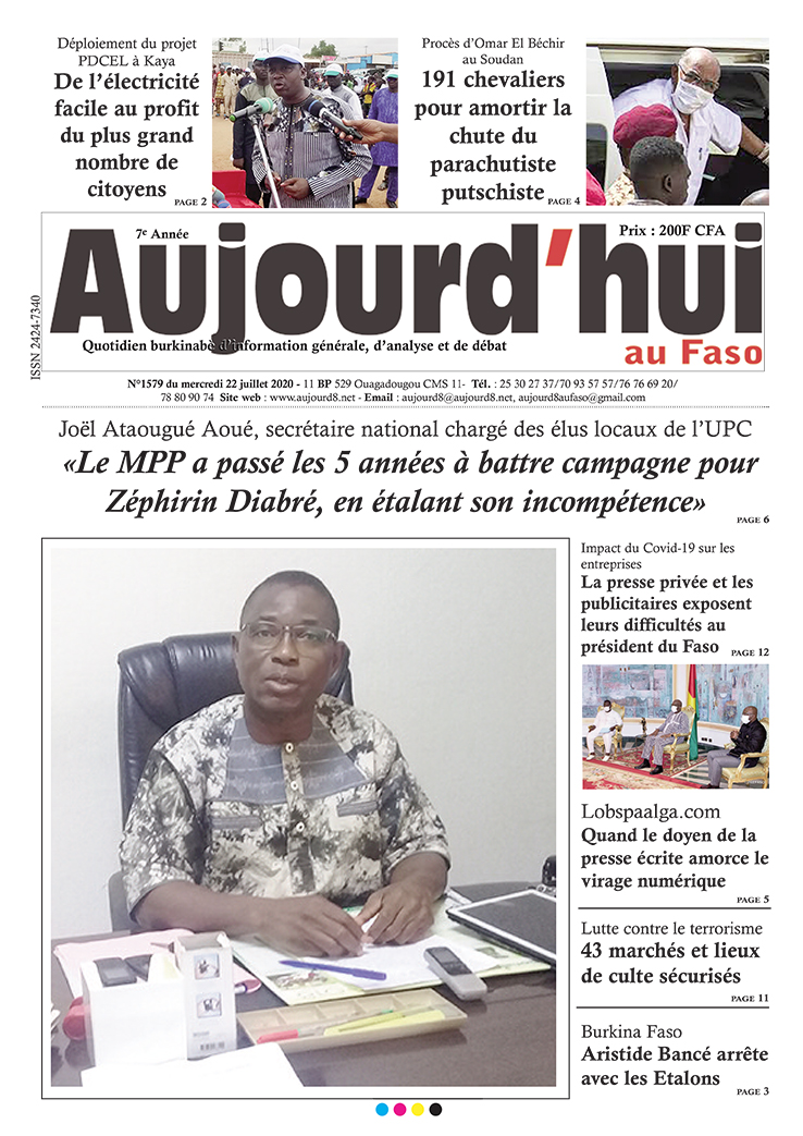 A la Une du 22 juillet 2020