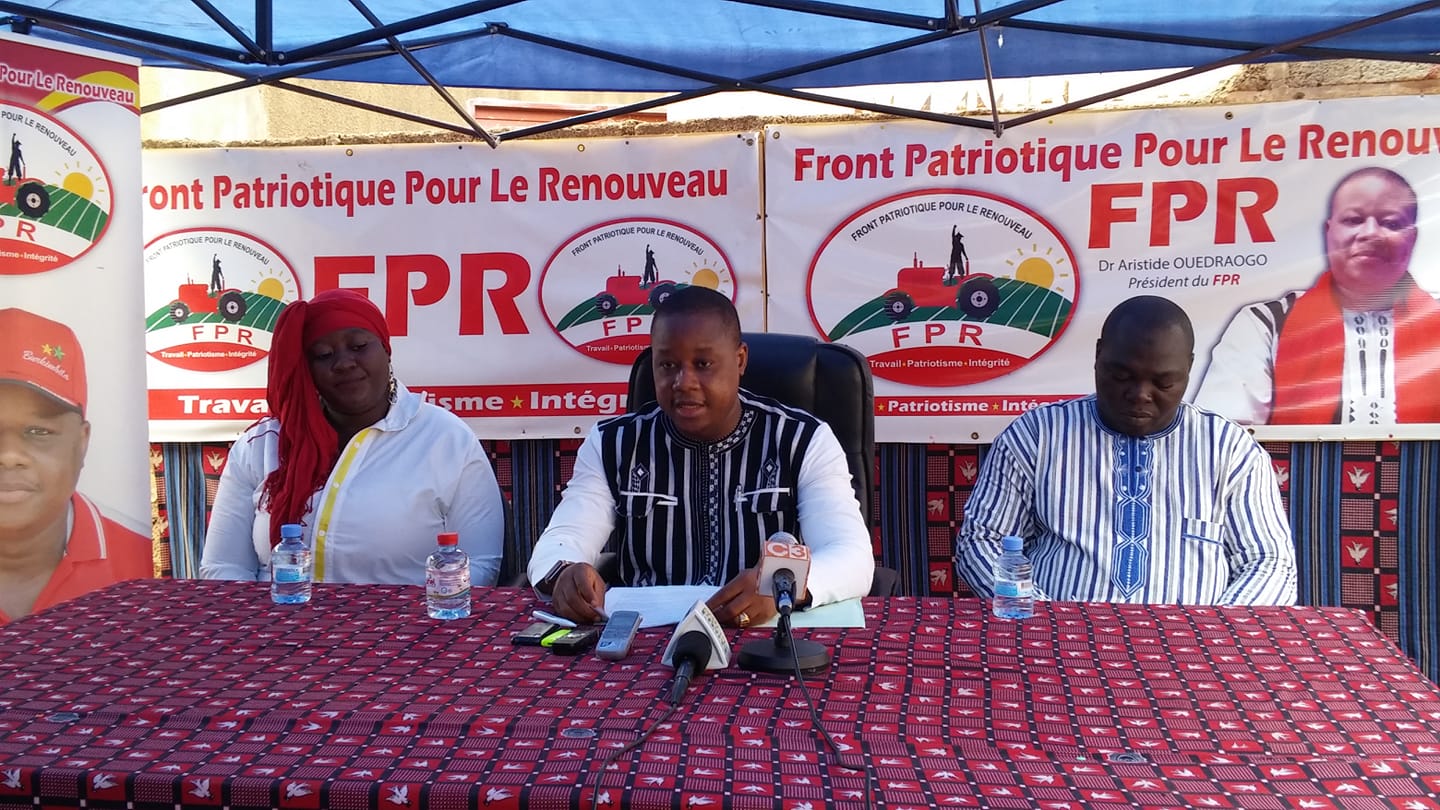 Modification du code électoral : Le FPR pas d’accord !