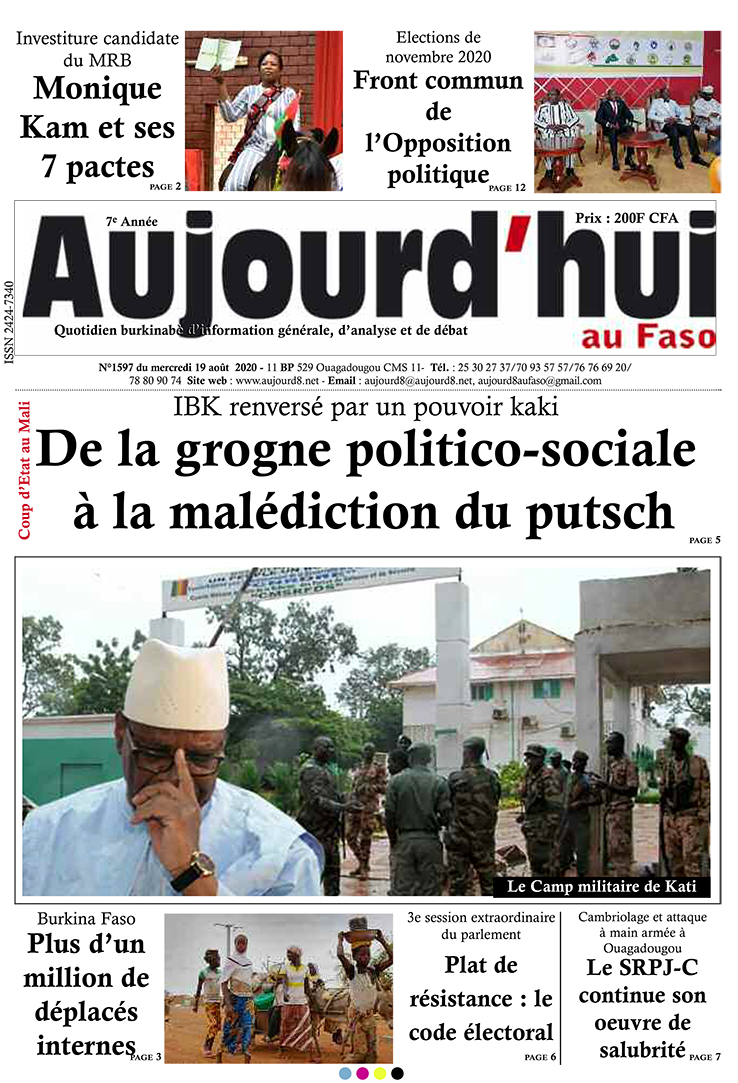 A la Une du 19 août 2020