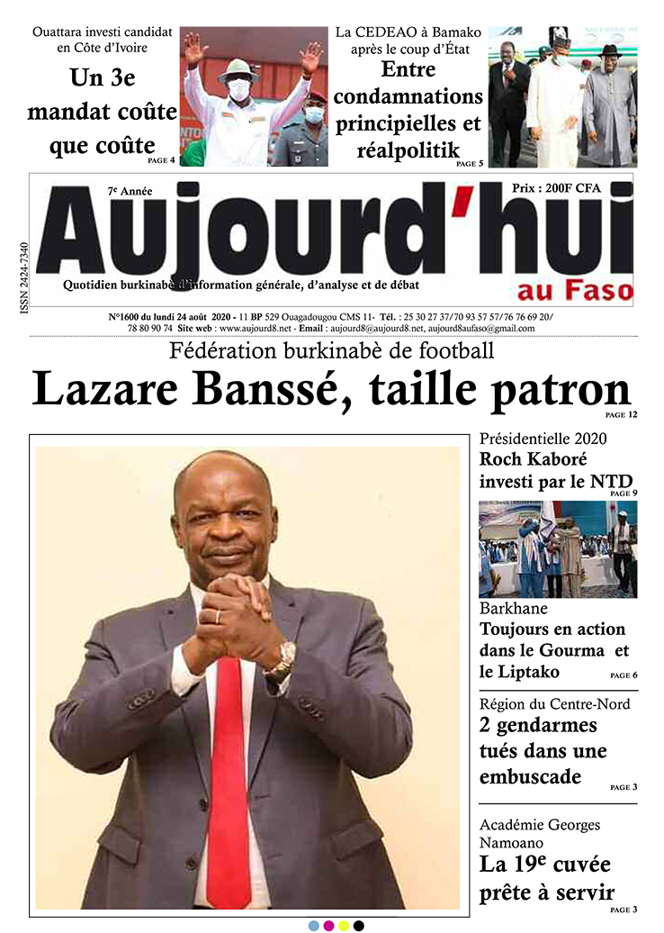 A la Une du 24 août 2020