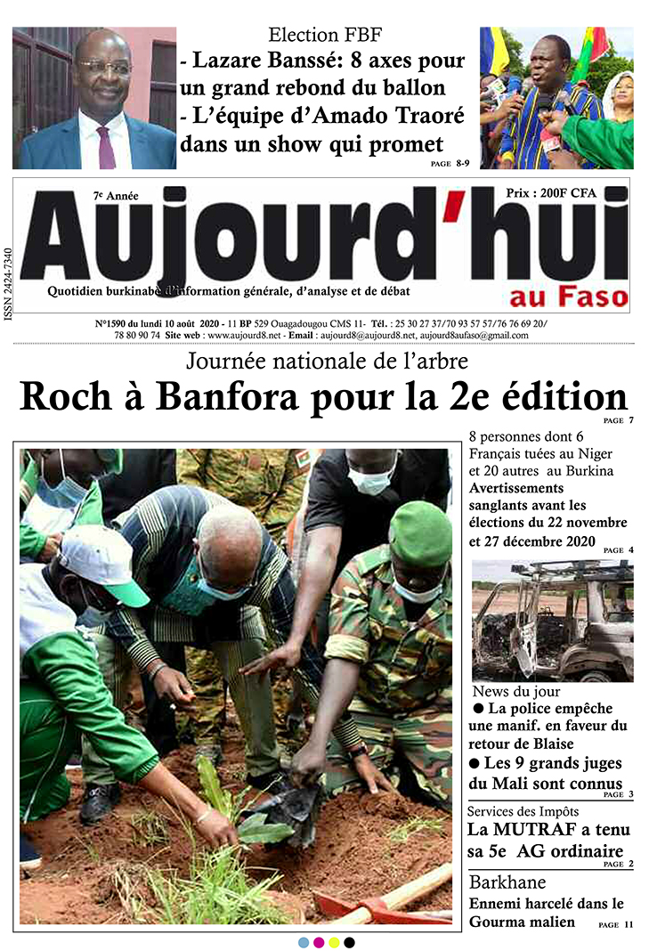 A la Une du 10 août 2020