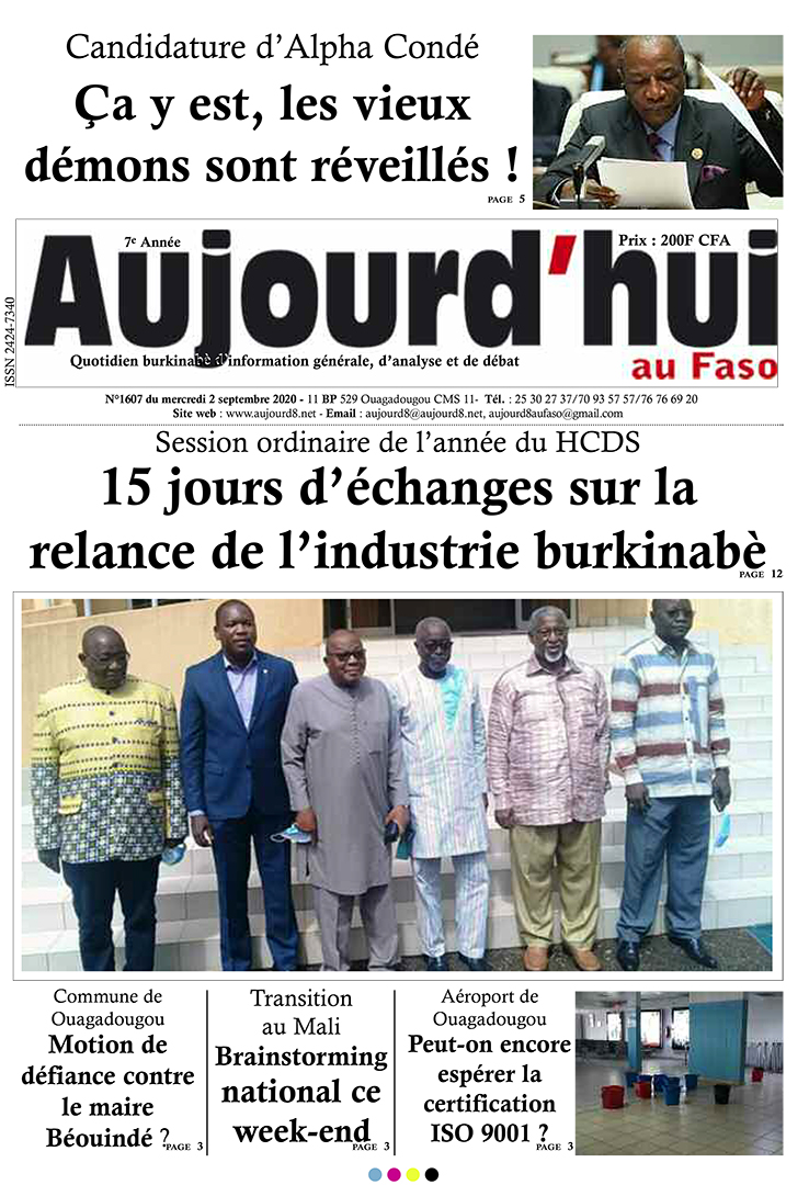 A la Une du 2 septembre 2020