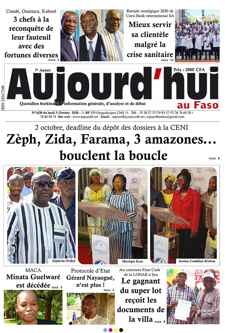 A la Une du 5 octobre 2020