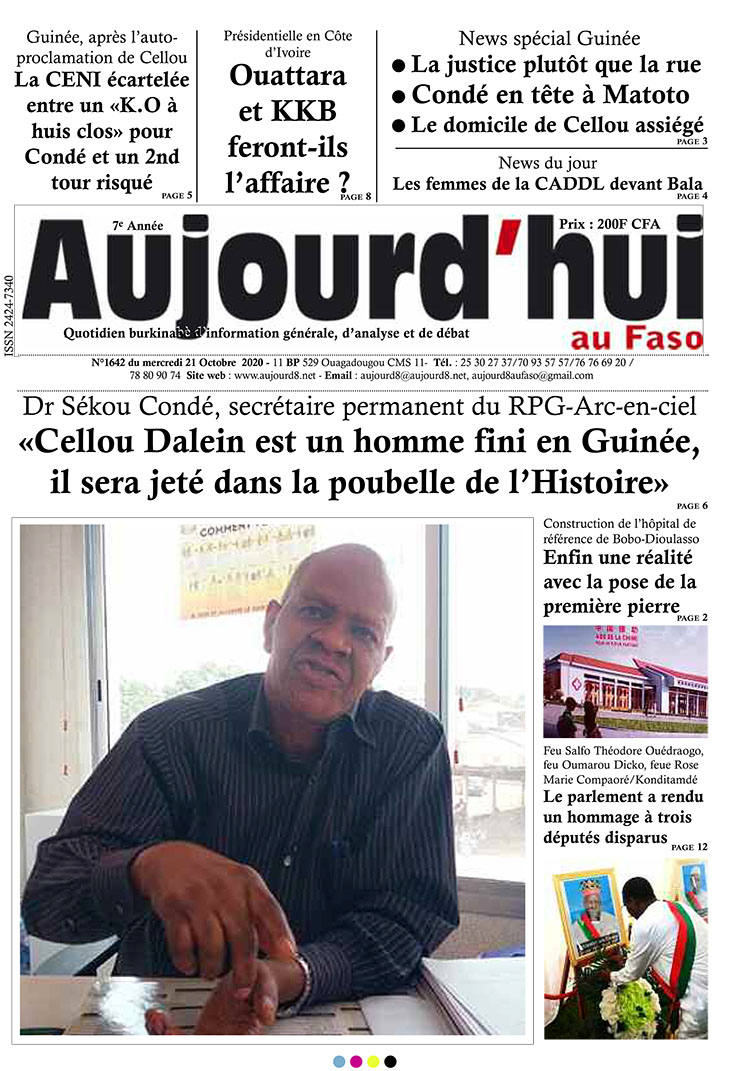 A la Une du 21 octobre 2020