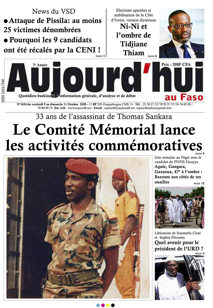 A la Une du 9 octobre 2020