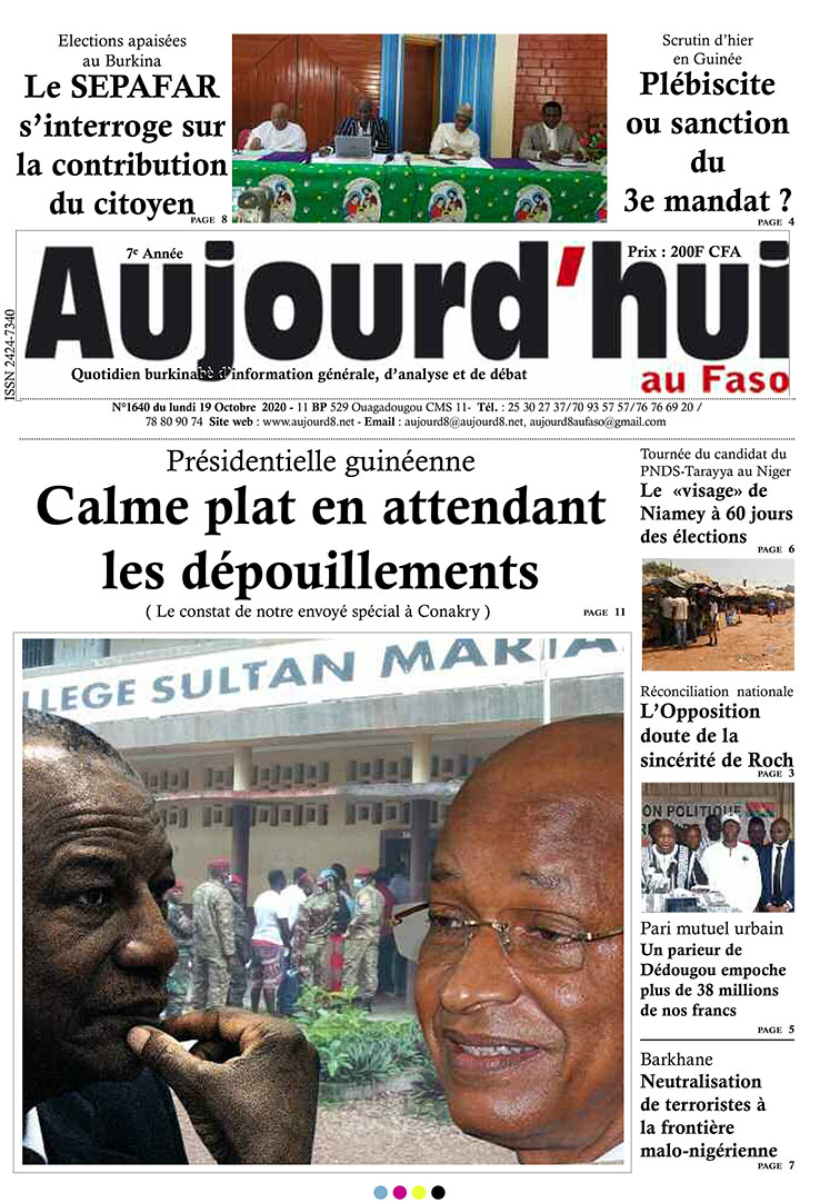 A la Une du 19 octobre 2020