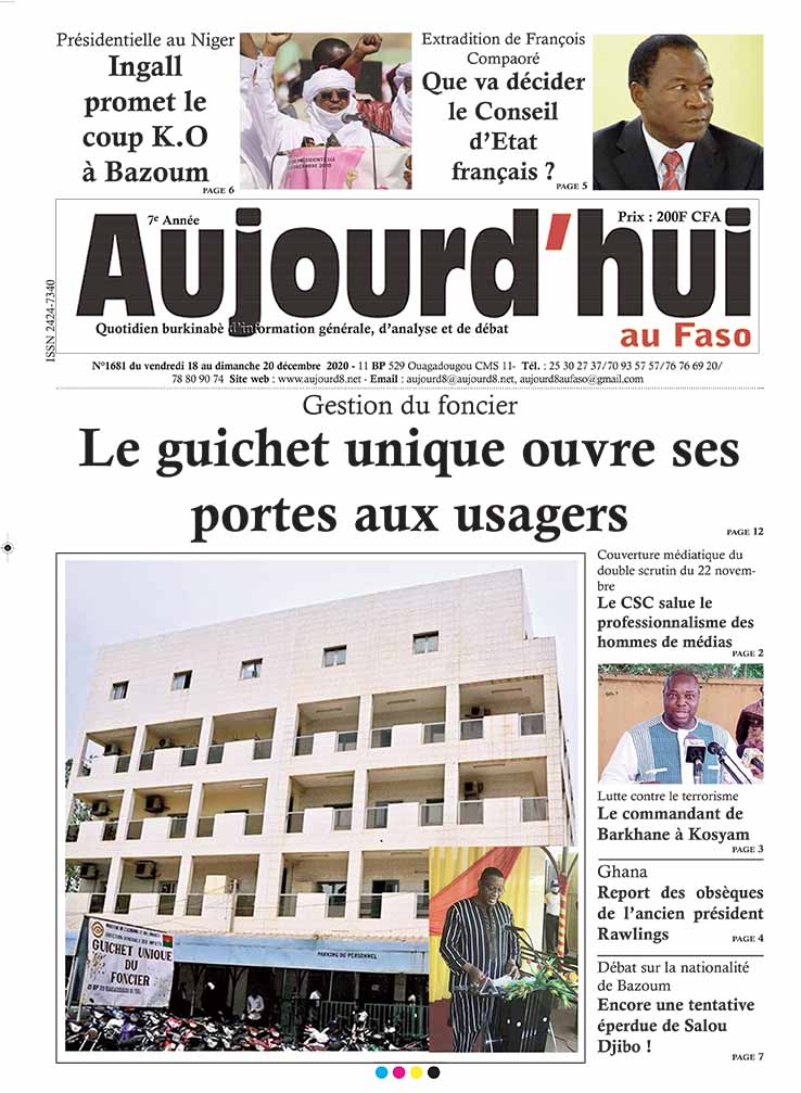 A la Une du 18 décembre 2020