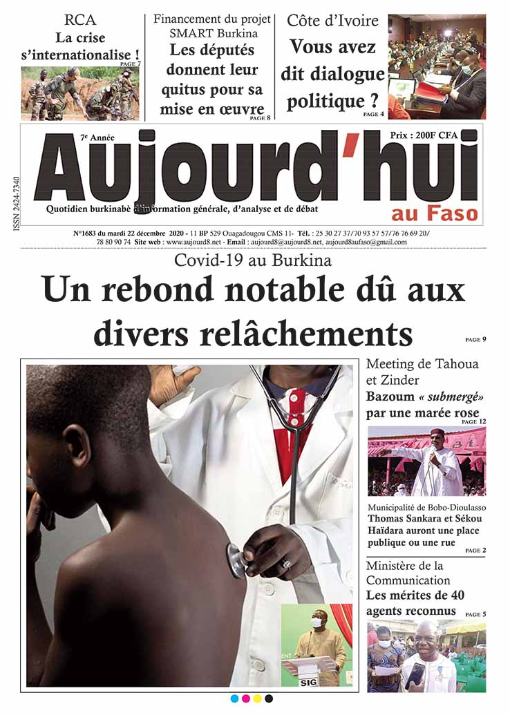 A la Une du 22  décembre 2020