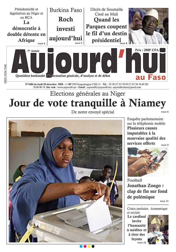 A la Une du 28 décembre 2020