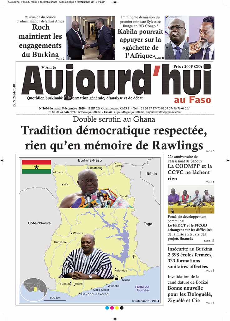 A la Une du 8 décembre 2020