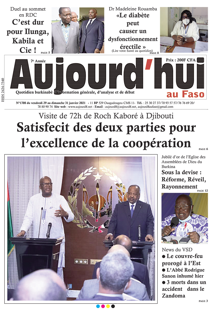 A la Une du 29 janvier 2021