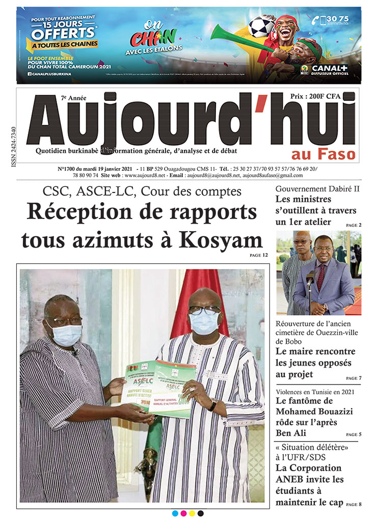 A la Une du 19 janvier 2021