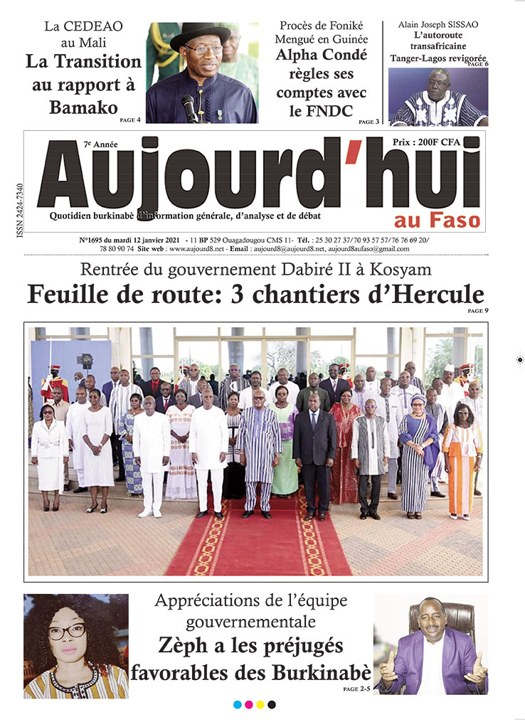 A la Une du 12 janvier 2021