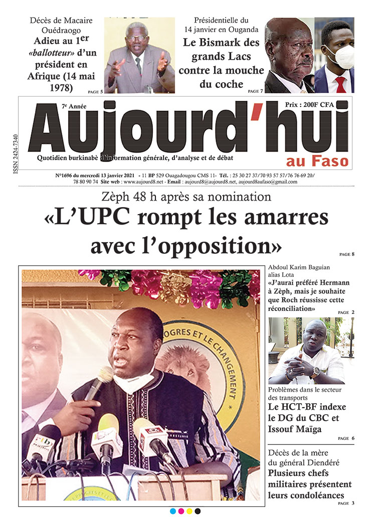 A la Une du 13 janvier 2021