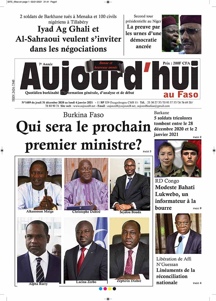 A la Une du 4 janvier 2021