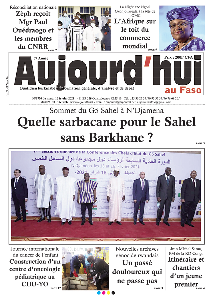 A la Une du 16 février 2021