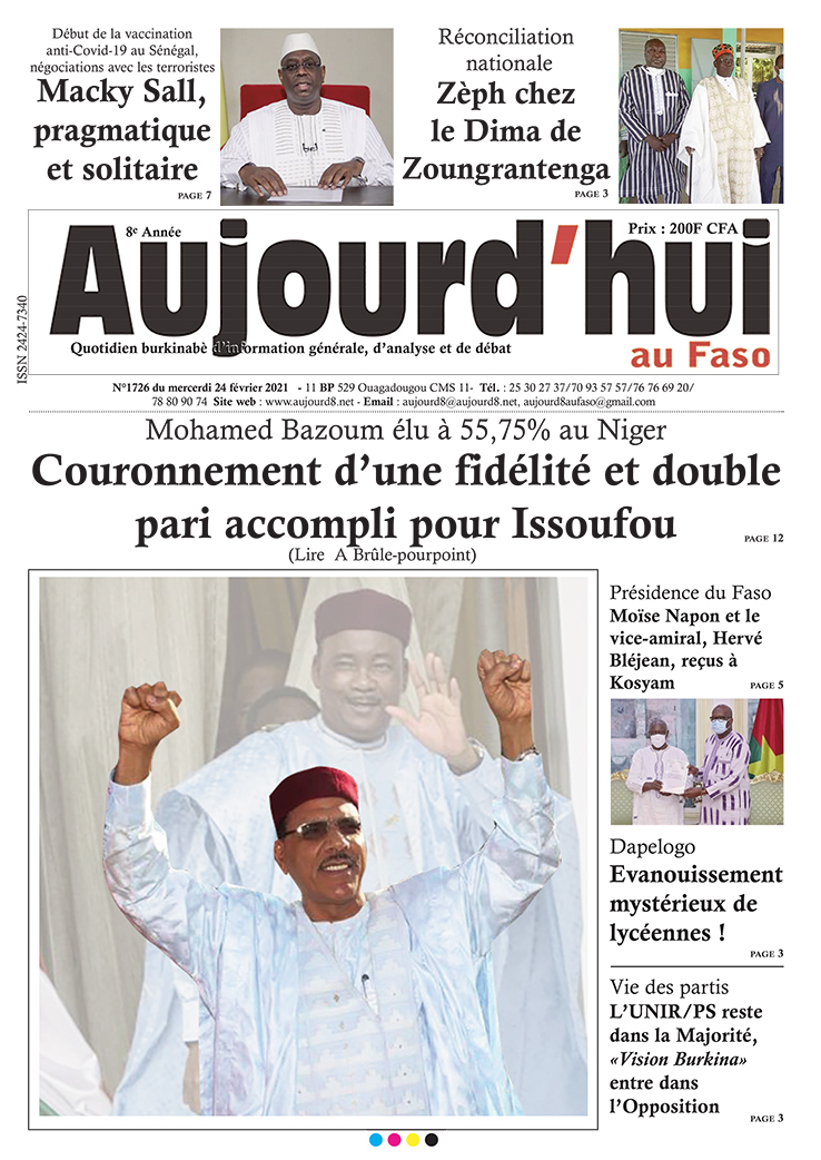 A la Une du 24 février 2021