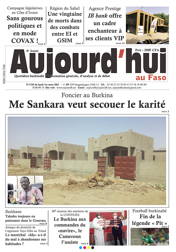 A la Une du 1er mars 2021