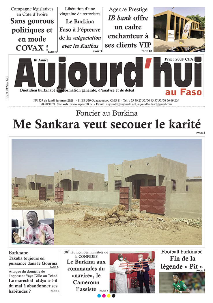 A la Une du 1er mars 2021