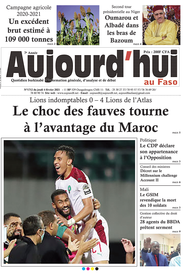 A la Une du 4 février 2021