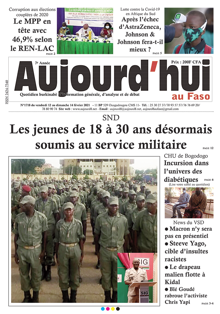 A la Une du 12 février 2021