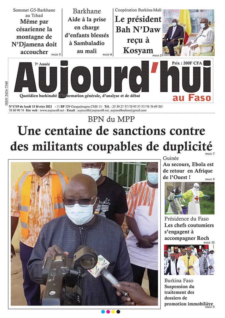 A la Une du 15 février 2021