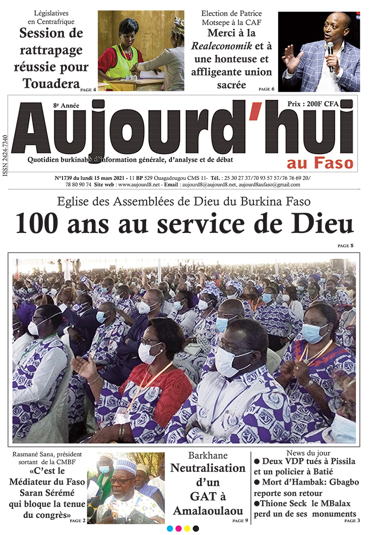 A la Une du 15 mars 2021