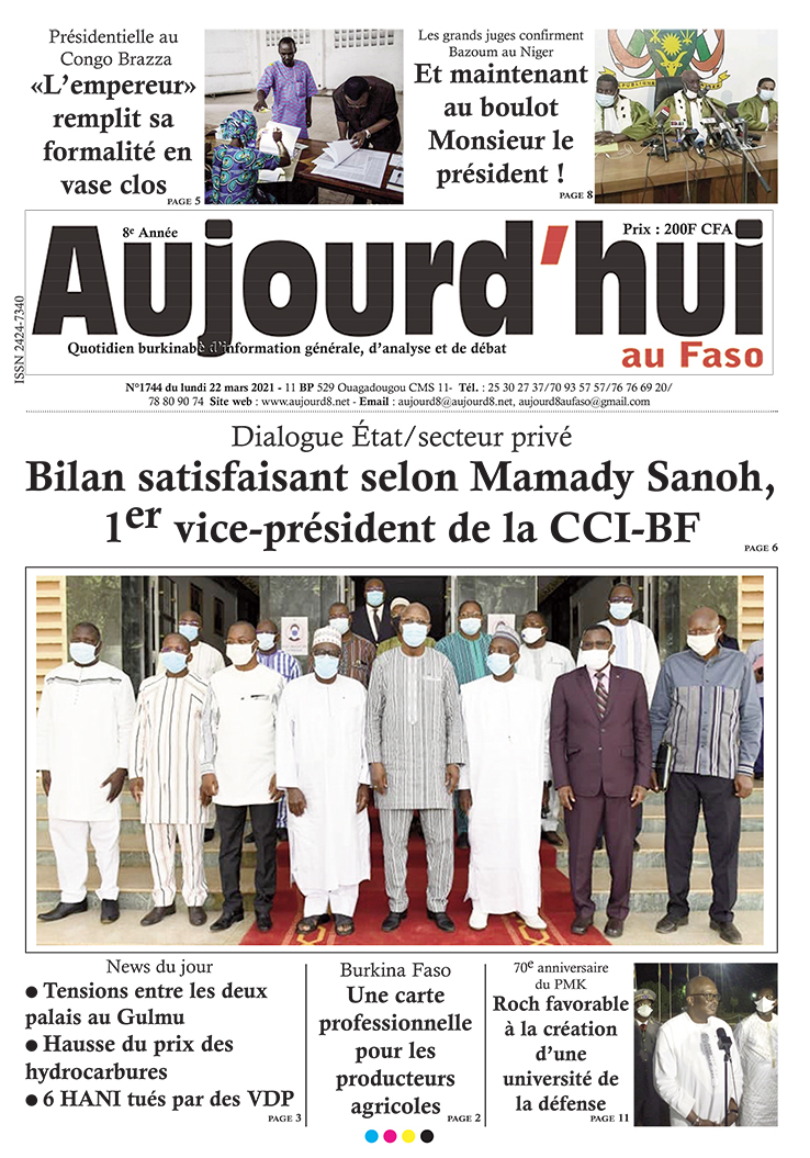 A la Une du 22 mars 2021