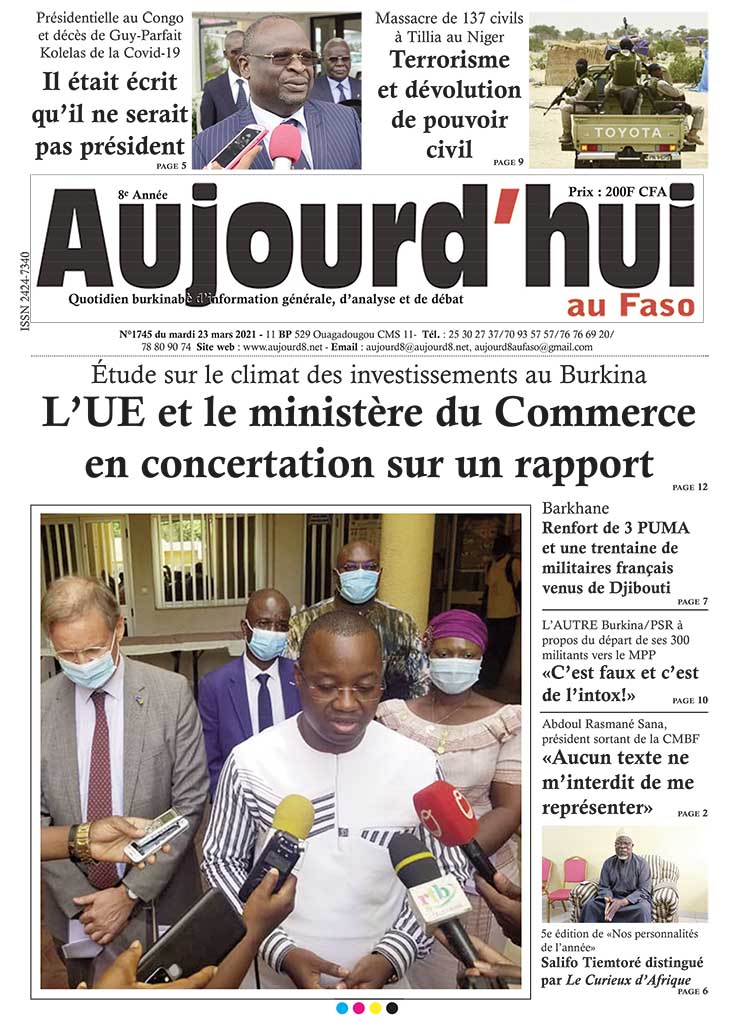 A la Une du 23 mars 2021