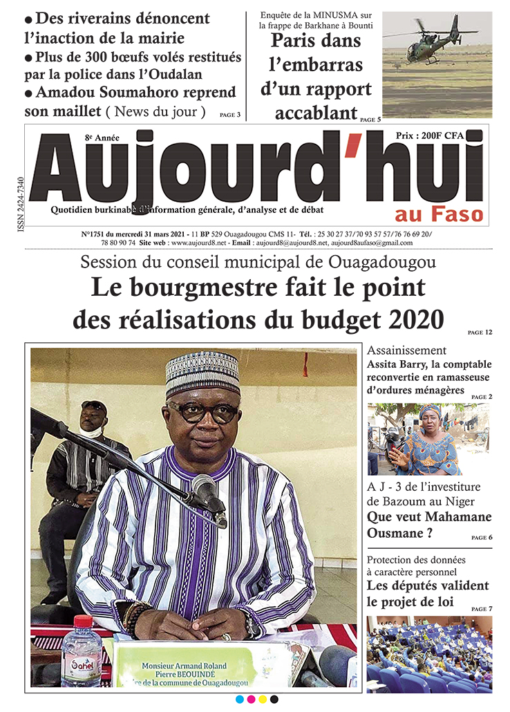 A la Une du 31 mars 2021