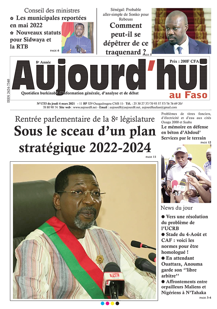 A la Une du 4 mars 2021