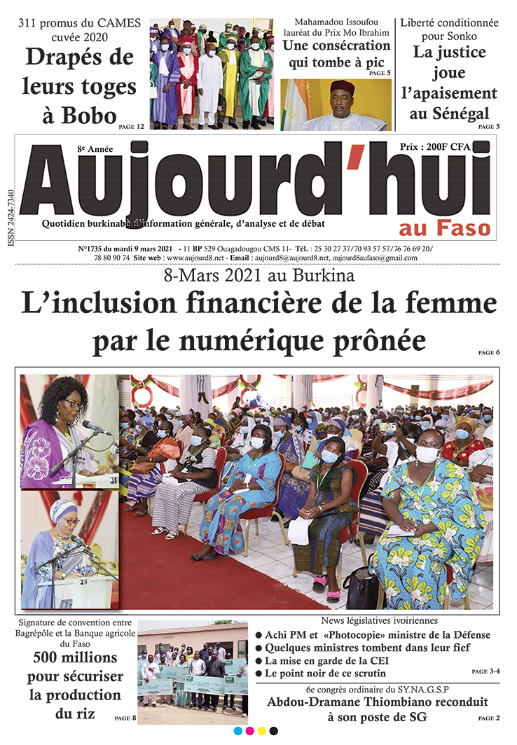 A la Une du 9 mars 2021