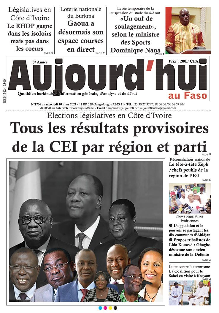 A la Une du 10 mars 2021