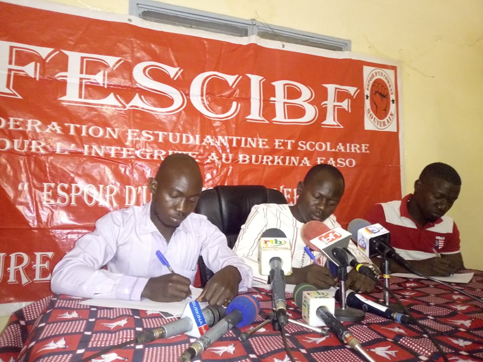 Education : La FESCIBF souhaite un échange avec le président du Faso Education : La FESCIBF souhaite un échange avec le président du Faso