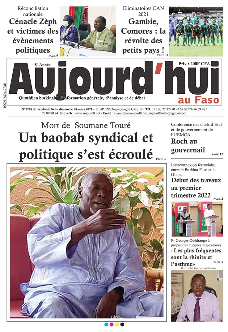 A la Une du 26 mars 2021