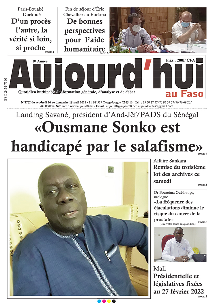 A la Une du 16 avril 2021