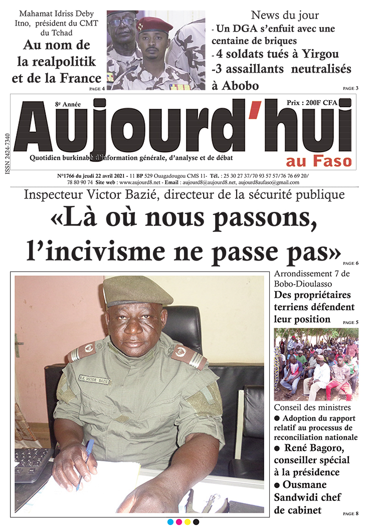 A la Une du 22 avril 2021