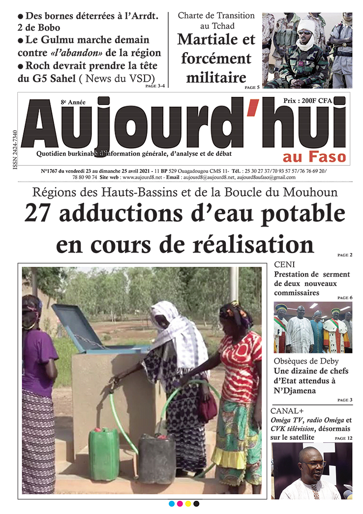 A la Une du 23 avril 2021