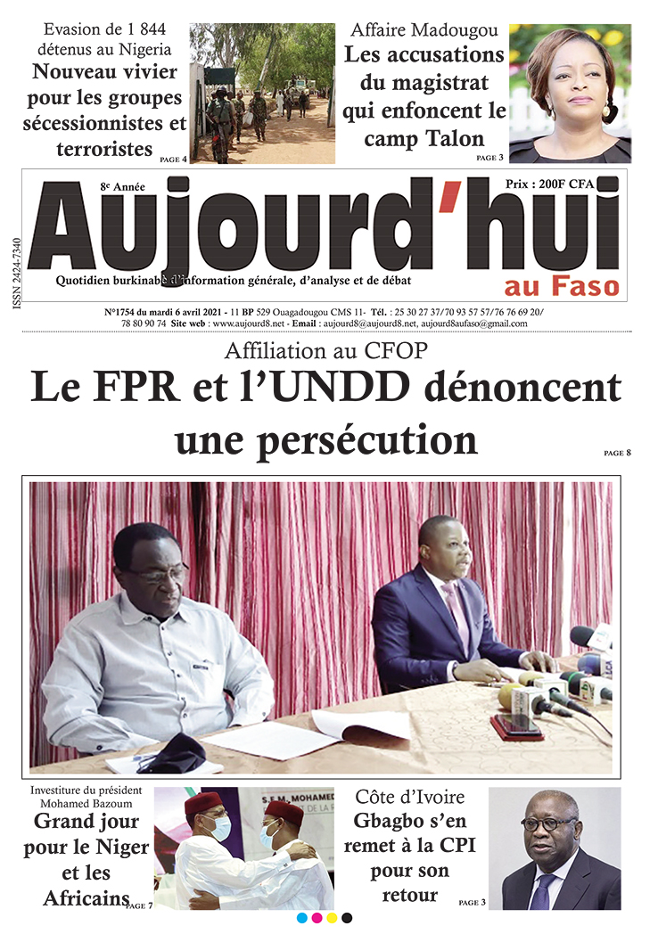 A la Une du 6 avril 2021