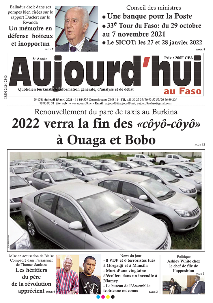 A la Une du 15 avril 2021