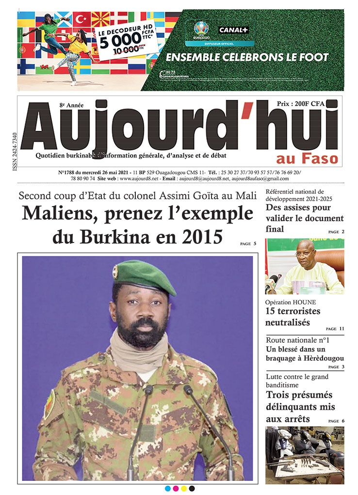 A la Une du 26  mai 2021