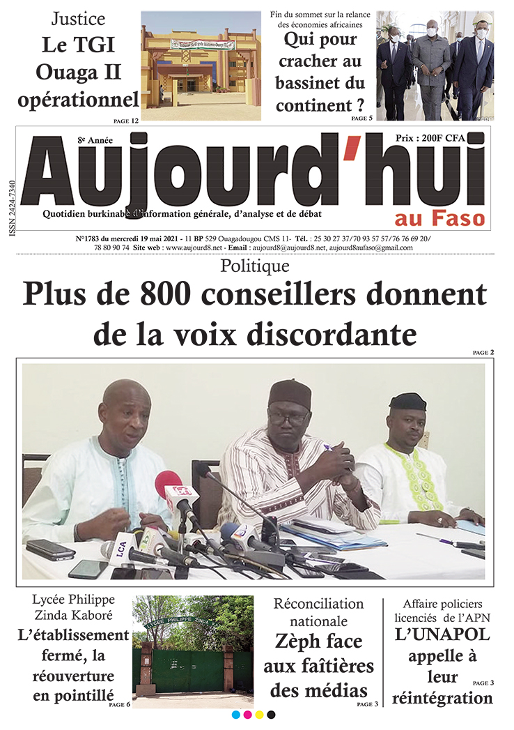 A la Une du 19 mai 2021