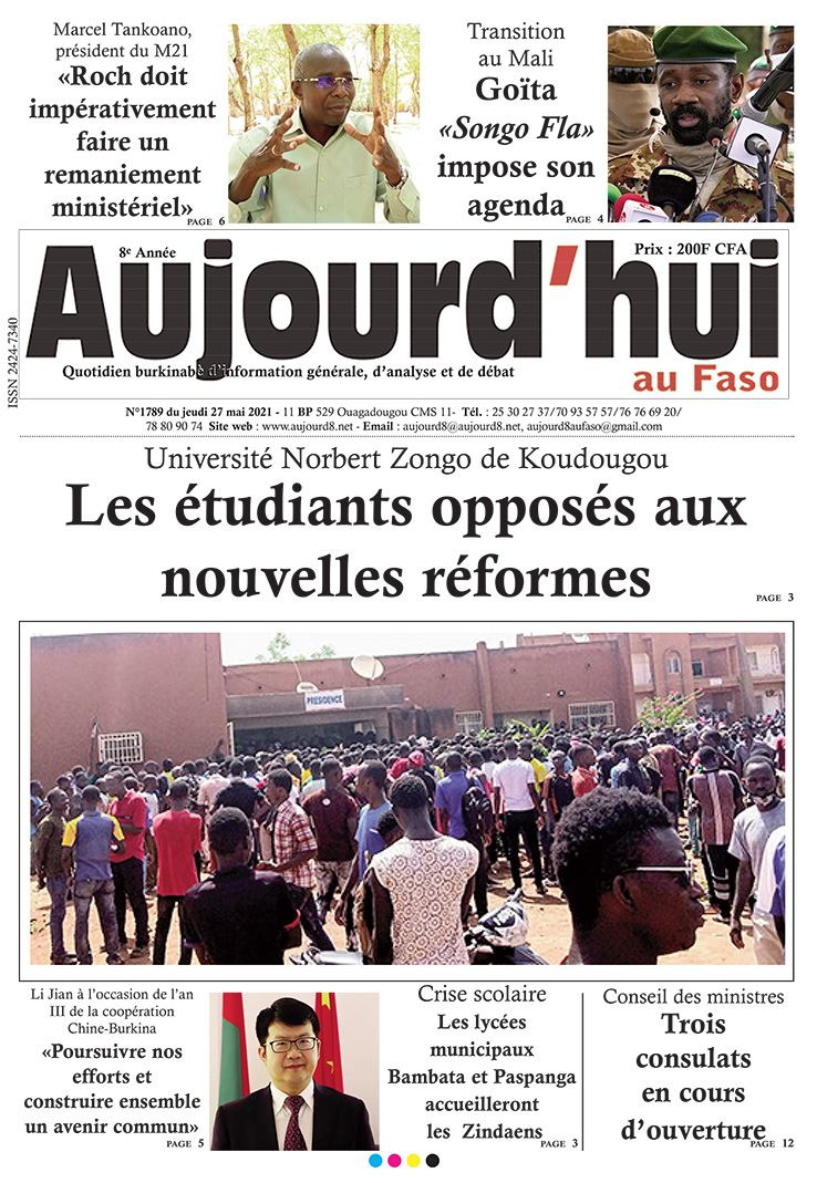 A la Une du 27 mai 2021