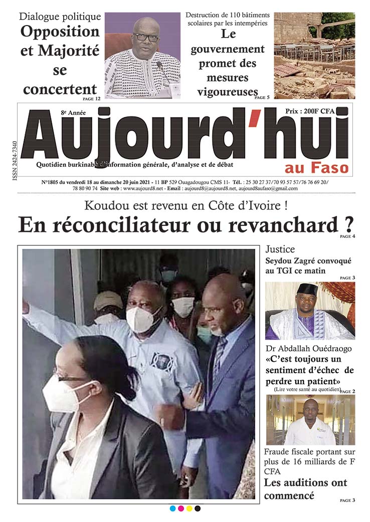 A la Une du 18 juin 2021