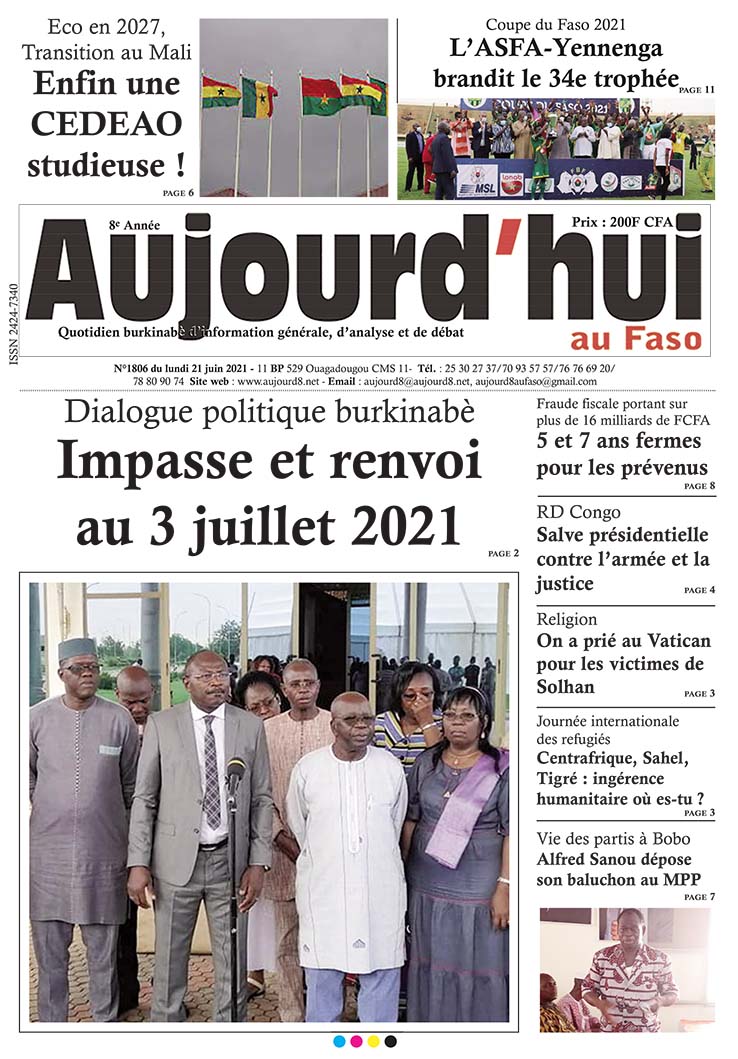 A la Une du 21 juin 2021