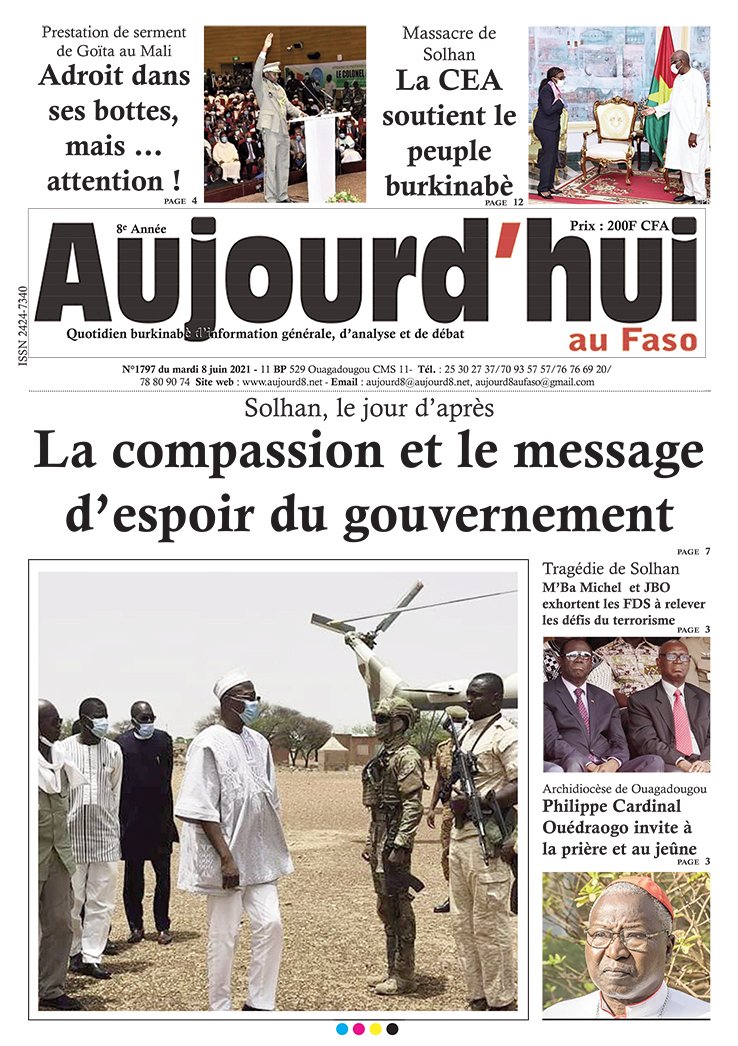 A la  Une du 8 juin 2021