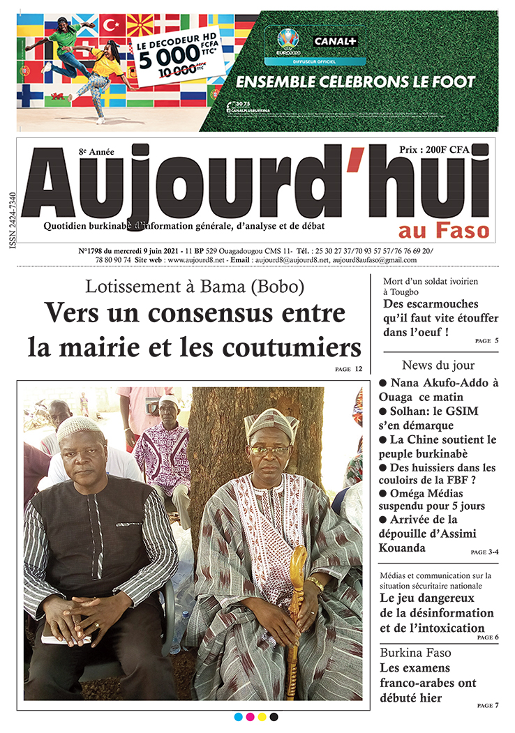 A la Une du 9 juin 2021