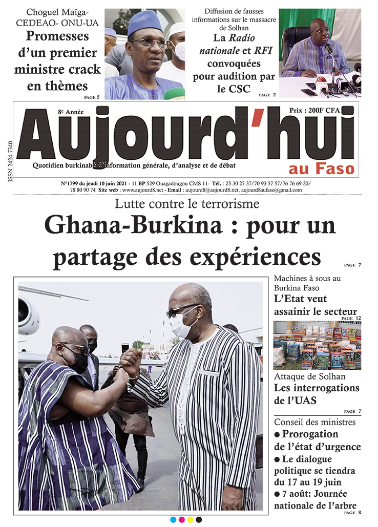 A la Une du 10 juin 2021