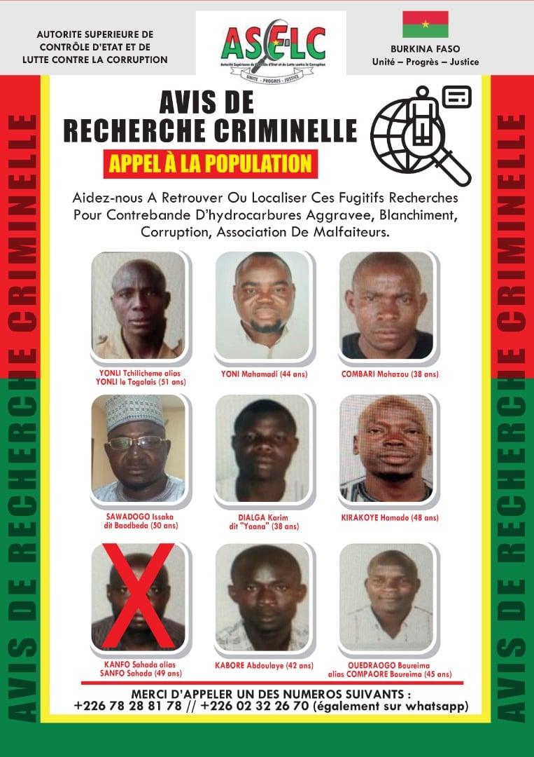 Trafic de carburant: Wanted contre 8 ravitailleurs des terroristes Trafic de carburant: Wanted contre 8 ravitailleurs des terroristes