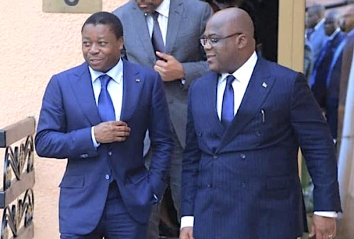 Tshisekedi chez Faure au Togo : Booster les processus de Luanda et Nairobi et supplément à l’Accord de Washington